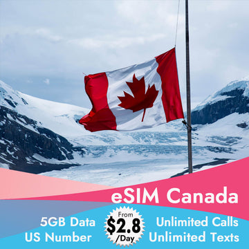 eSIM Canada with Unlimited Calls Texts and 5GB Data