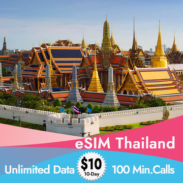 eSIM for Thailand 10-Day with Calls & Unlimited Data