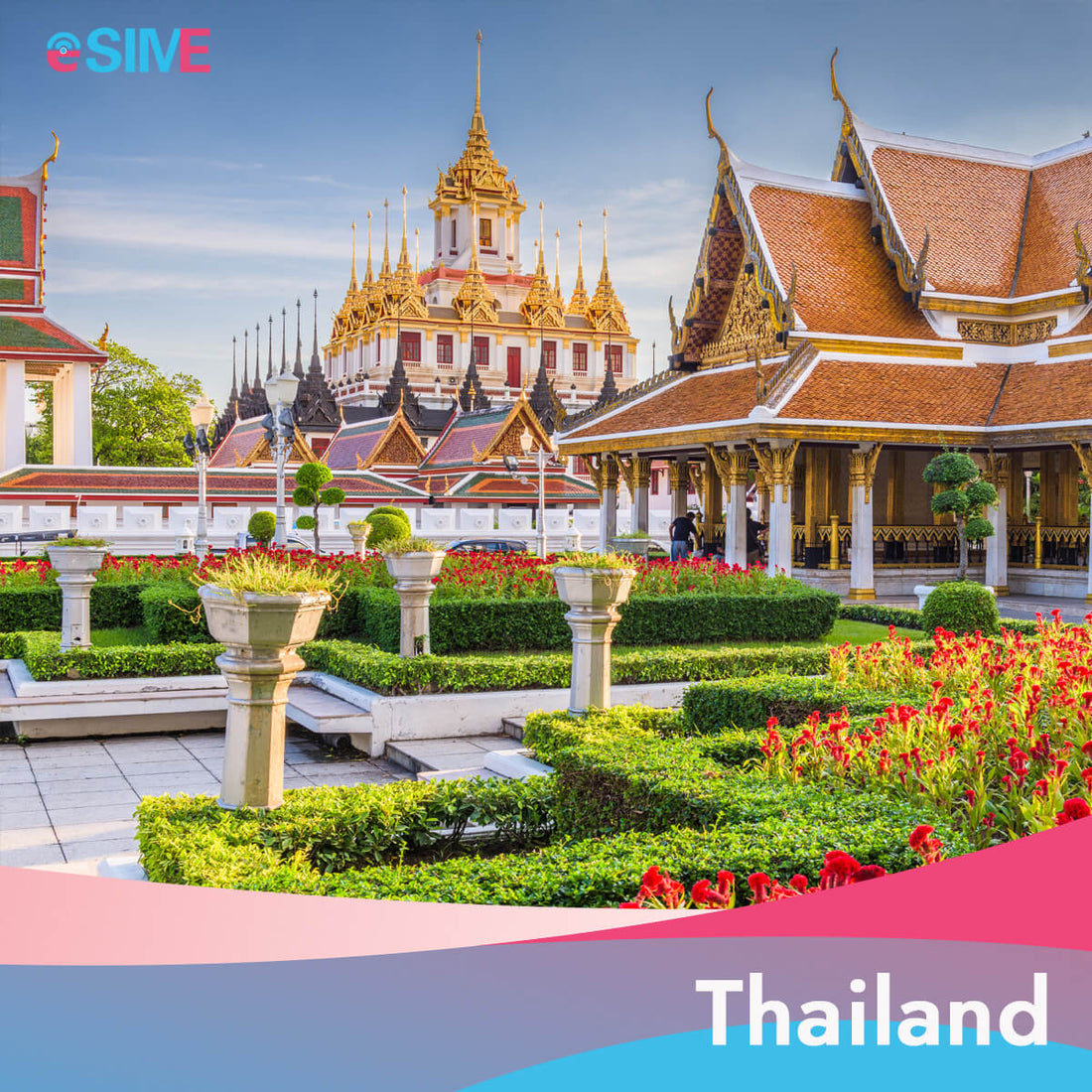 5GB/10GB/20GB/30GB/50GB Data eSIM for Travel to Thailand