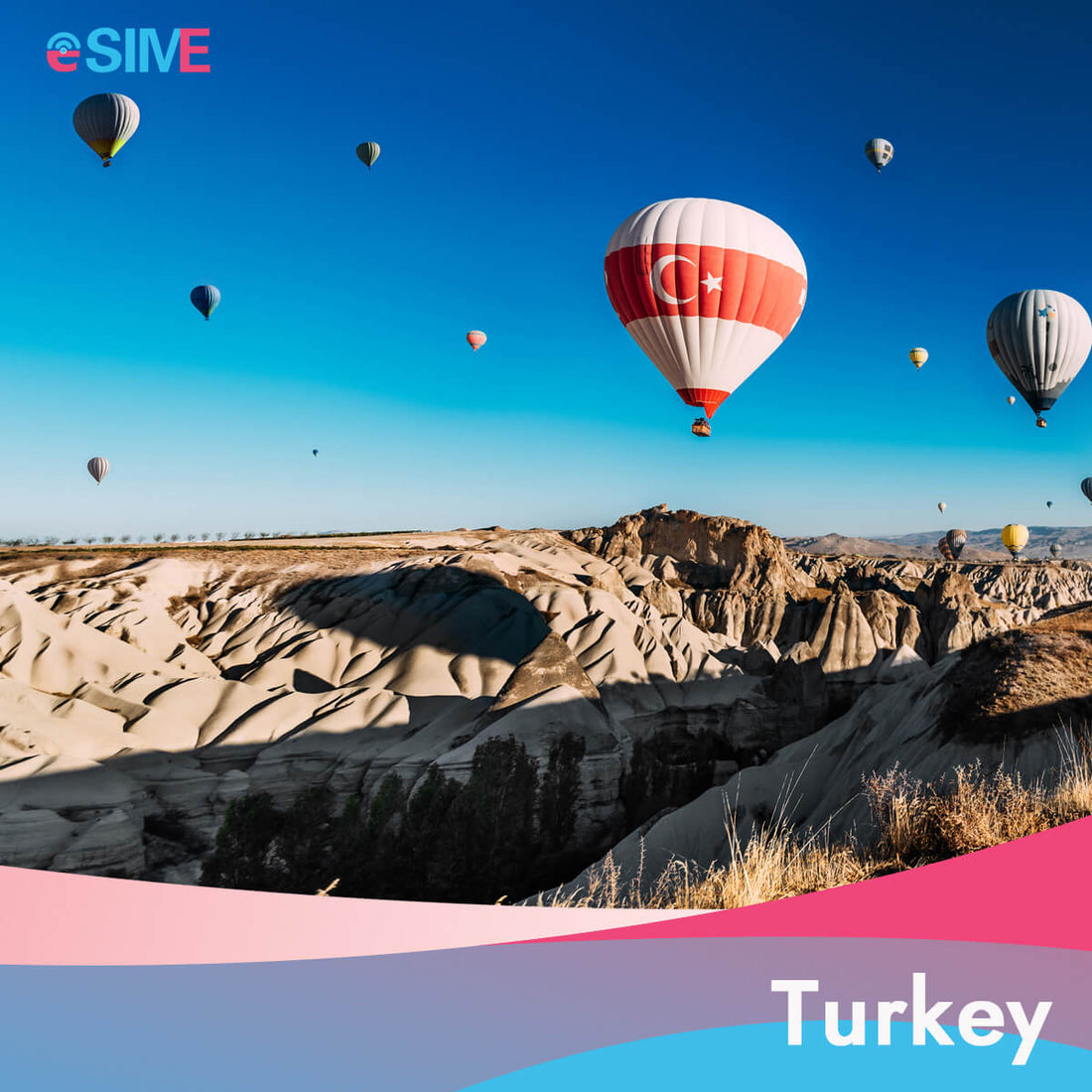 Prepaid eSIM Cards for Turkey 1GB Data per Day