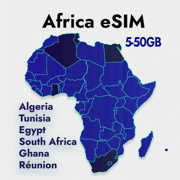 Prepaid Multi-Country Africa Travel eSIM 5-50GB