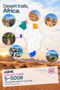 Prepaid Multi-Country Africa Travel eSIM 5-50GB