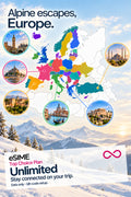 eSIM Unlimited Data in Europe 39 Countries (Includes UK, Switzerland, Turkey & Balkans)