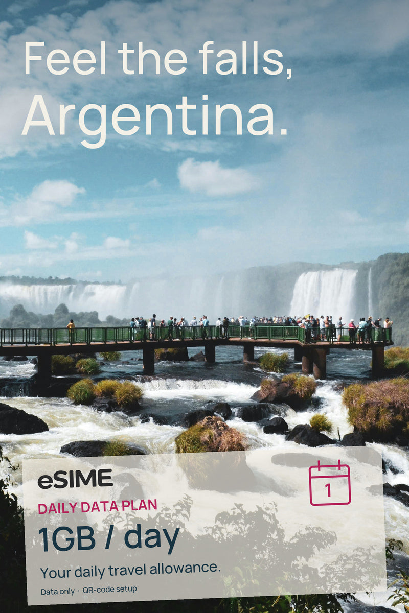 Fast & Reliable Argentina eSIM: 1GB Daily Data (3-30 Days)