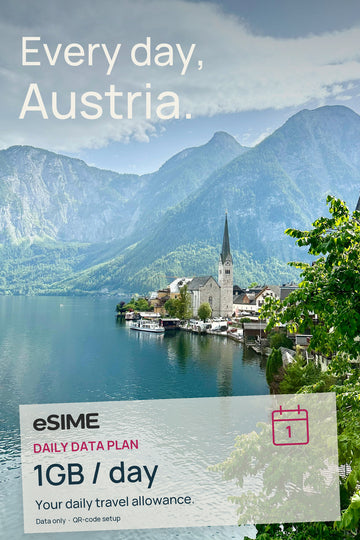 eSIM 1GB Data per Day in Austria