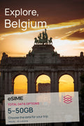 5GB/10GB/20GB/30GB/50GB Data eSIM in Belgium