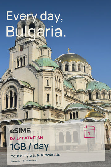 eSIM 1GB Data per Day in Bulgaria