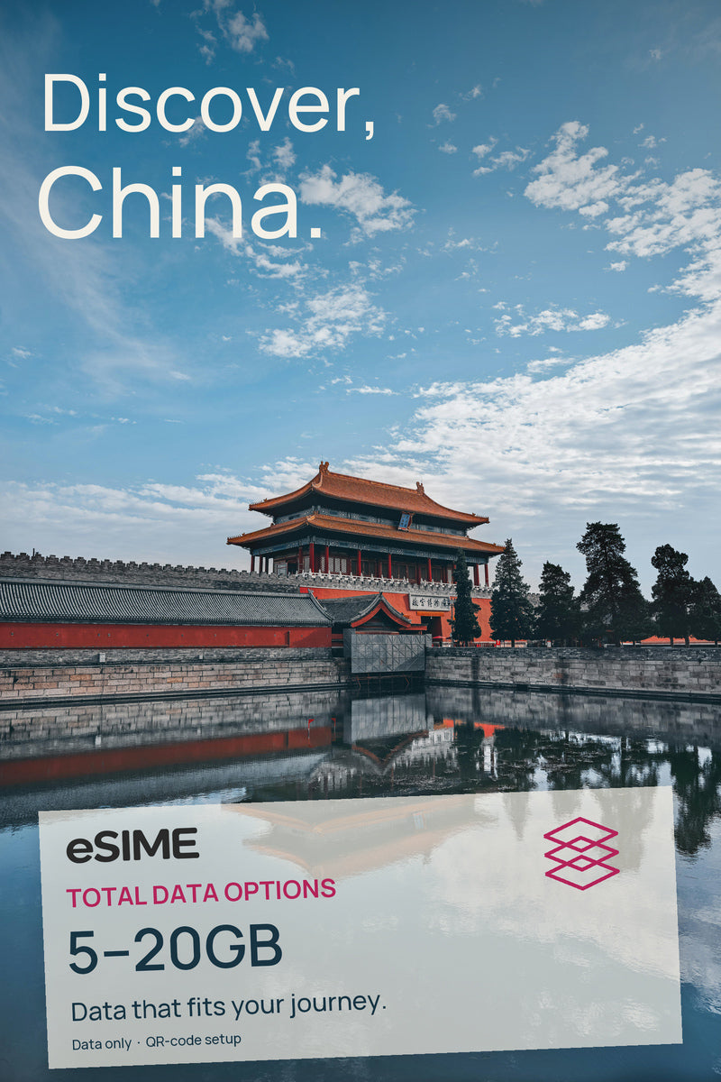 5GB/10GB/20GB Data eSIM in China