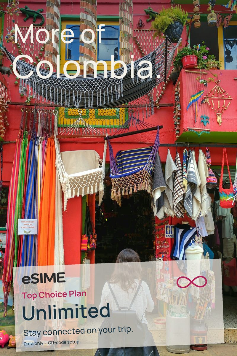 Colombia eSIM | Unlimited Data Plans for Travelers | Fast & Reliable