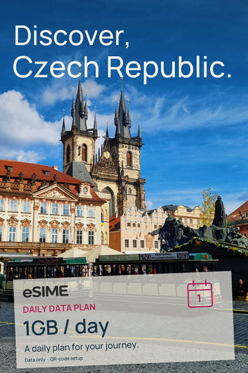 eSIM 1GB Data per Day in Czech Republic