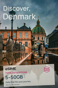 5GB/10GB/20GB/30GB/50GB Data eSIM in Denmark