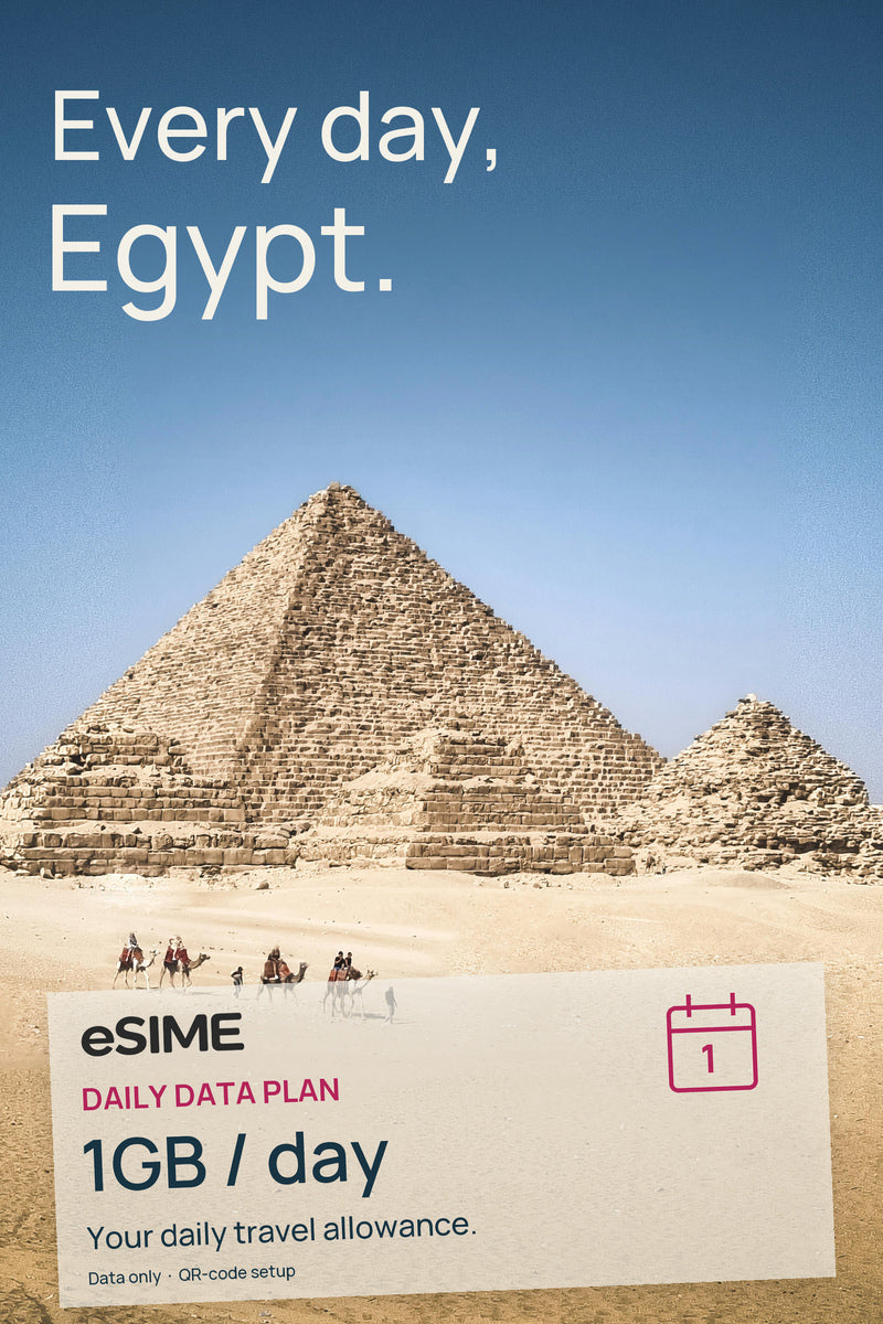 eSIM 1GB Data per Day in Egypt