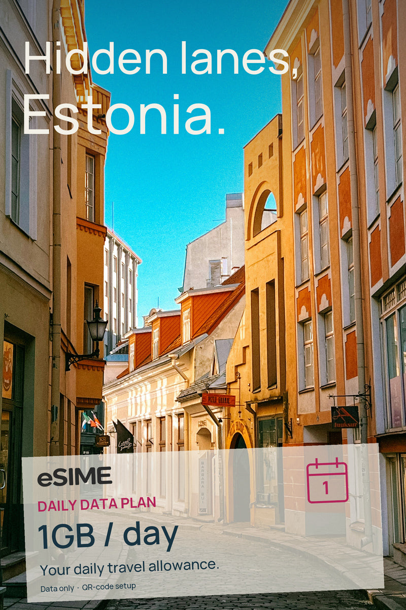 eSIM 1GB Data per Day in Estonia