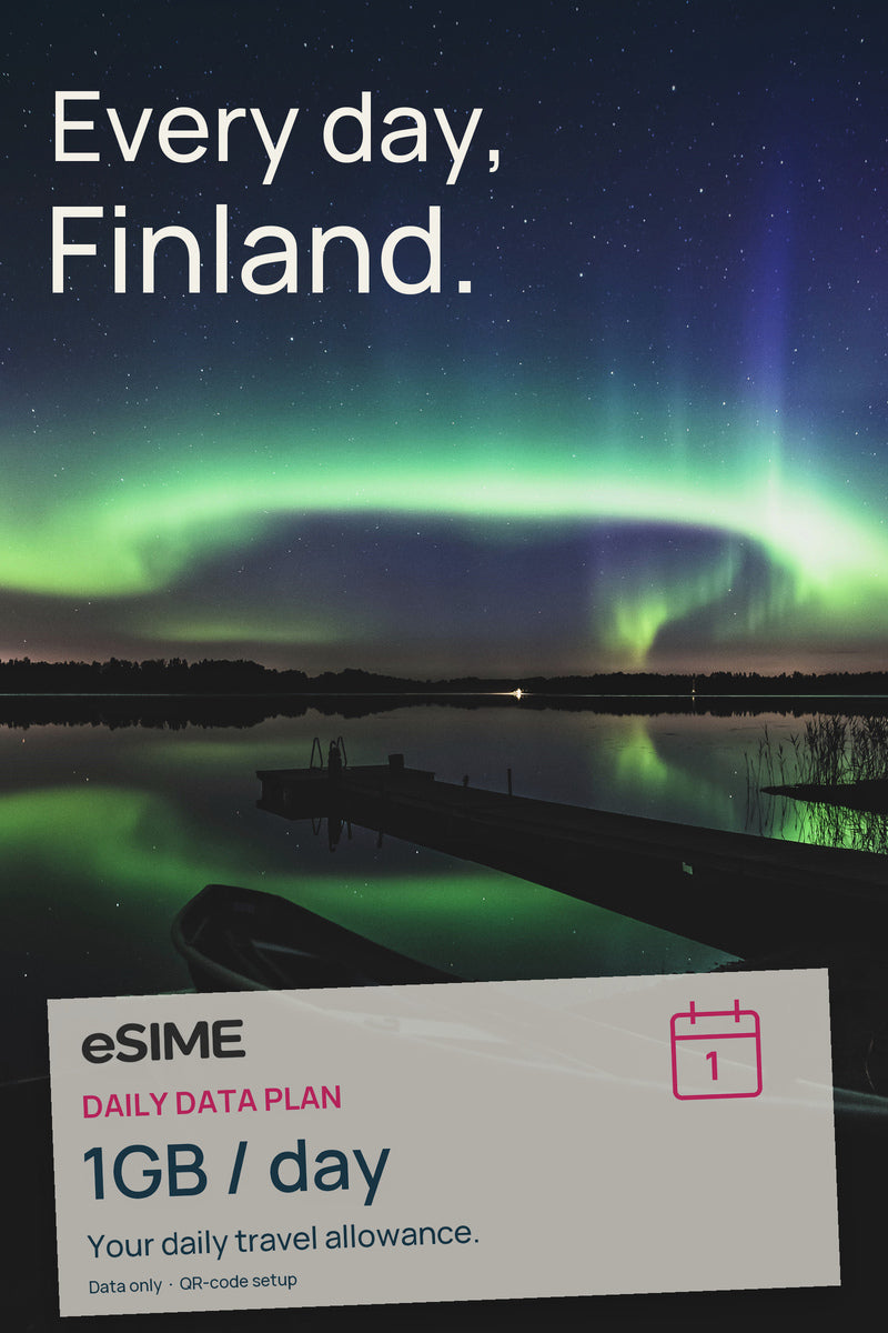 eSIM 1GB Data per Day in Finland