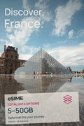 5GB/10GB/20GB/30GB/50GB Data eSIM in France