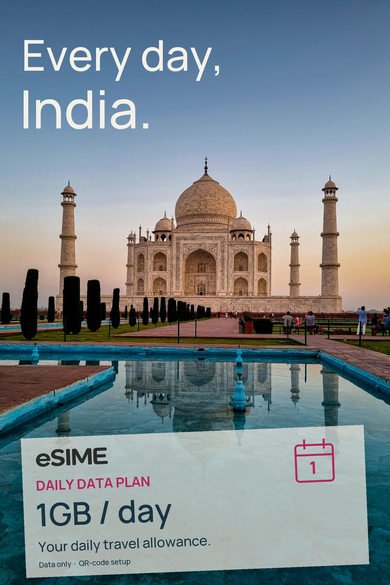 eSIM 1GB Data per Day in India