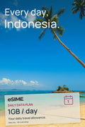 eSIM 1GB Data per Day in Indonesia
