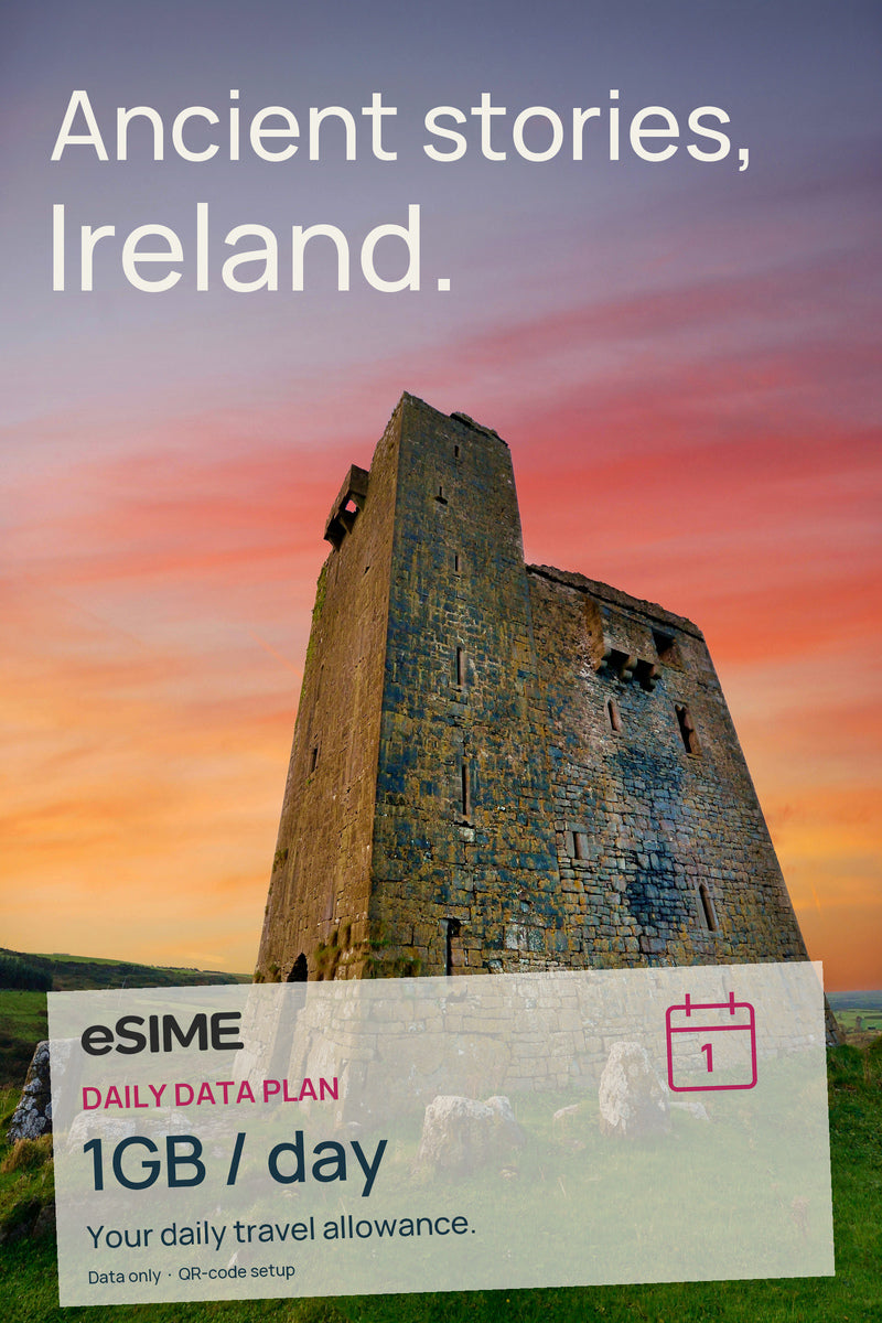 eSIM 1GB Data per Day in Ireland