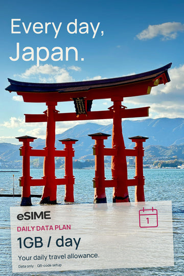 eSIM 1GB Data per Day in Japan