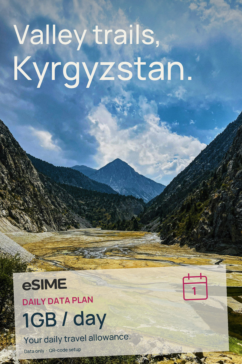 eSIM 1GB Data per Day in Kyrgyzstan