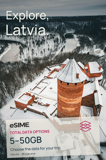 5GB/10GB/20GB/30GB/50GB Data eSIM in Latvia