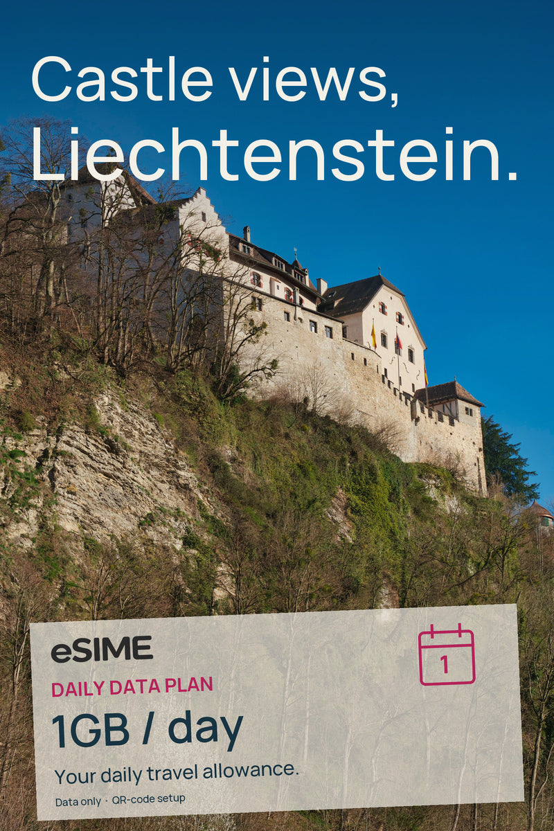 eSIM 1GB Data per Day in Liechtenstein