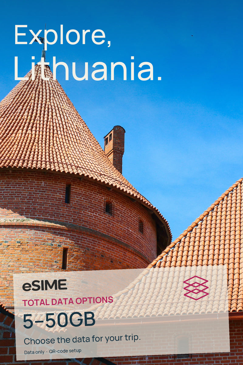 5GB/10GB/20GB/30GB/50GB Data eSIM in Lithuania