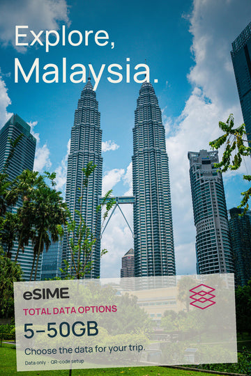 5GB/10GB/20GB/30GB/50GB Data eSIM in Malaysia