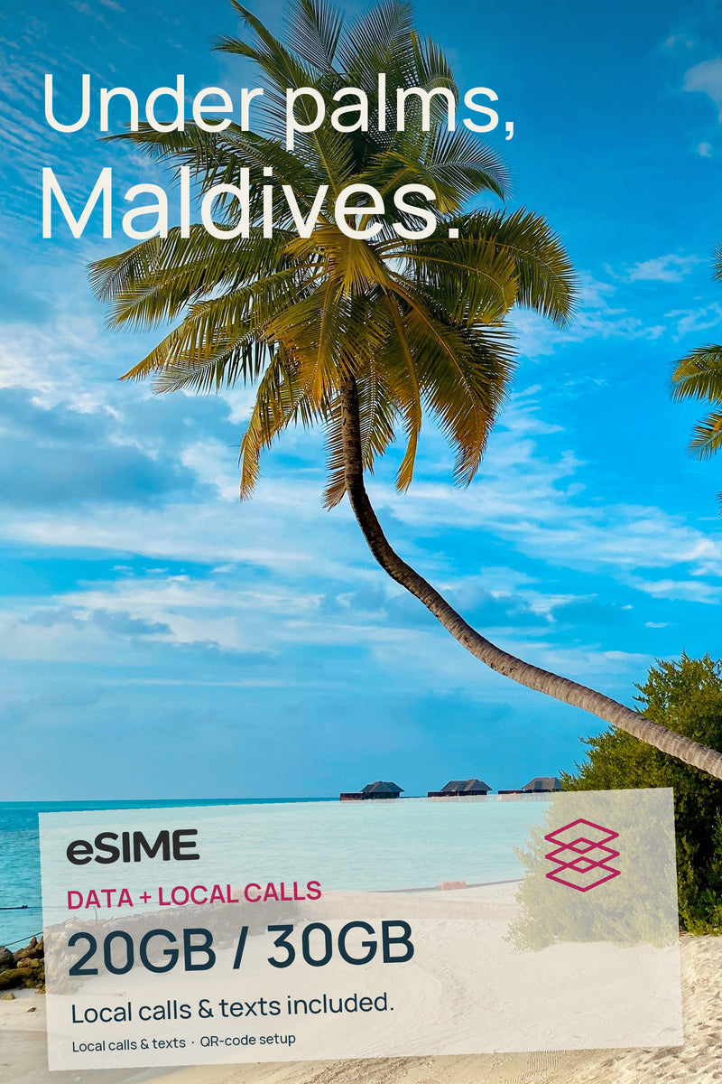 Maldives Prepaid Travel eSIM (Data + Local Calling)