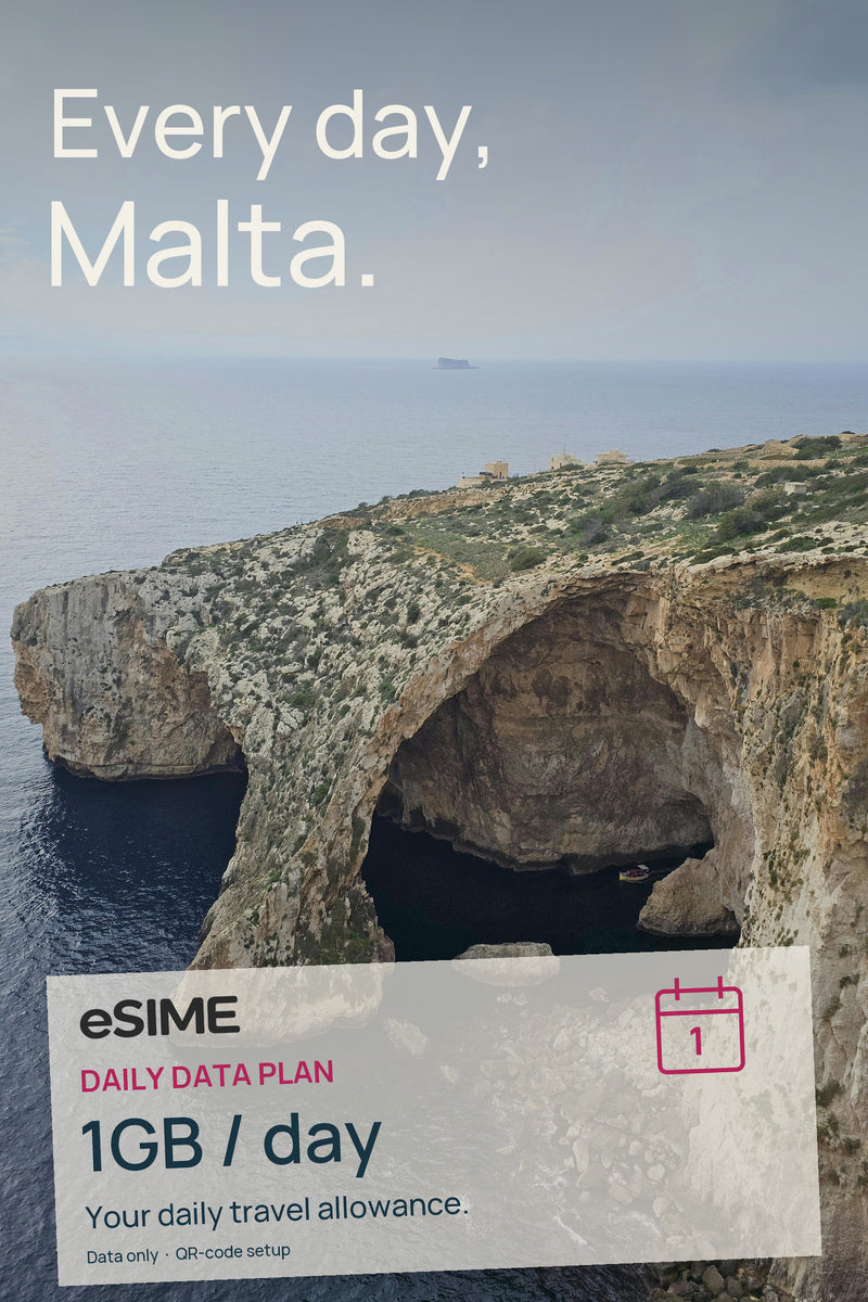 eSIM 1GB Data per Day in Malta