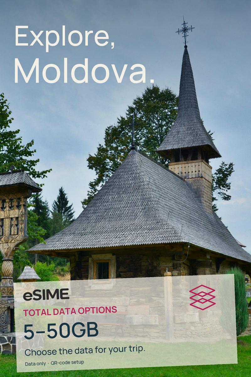 5GB/10GB/20GB/30GB/50GB Data eSIM in Moldova