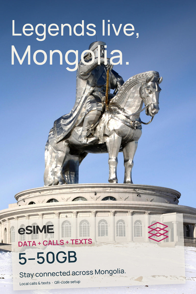 Best Mongolia eSIM Plans | Data + Unlimited Calls & SMS (3–30 Days)