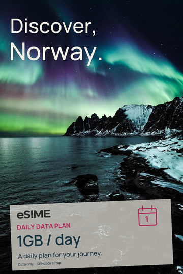 eSIM 1GB Data per Day in Norway