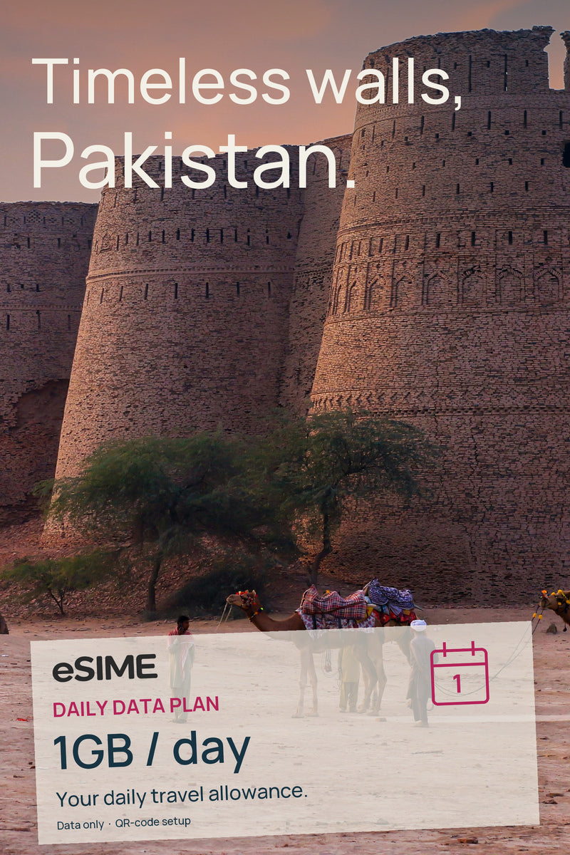eSIM 1GB Data per Day in Pakistan