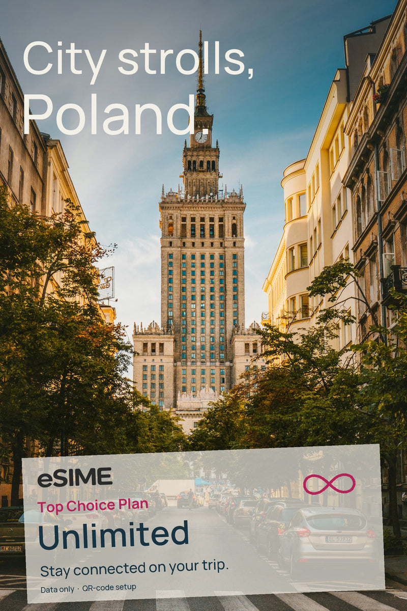 eSIM for Poland with Unlimited Data