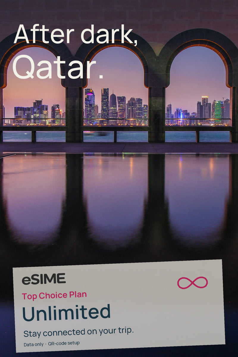 Unlimited Data Prepaid eSIM for Qatar Travel