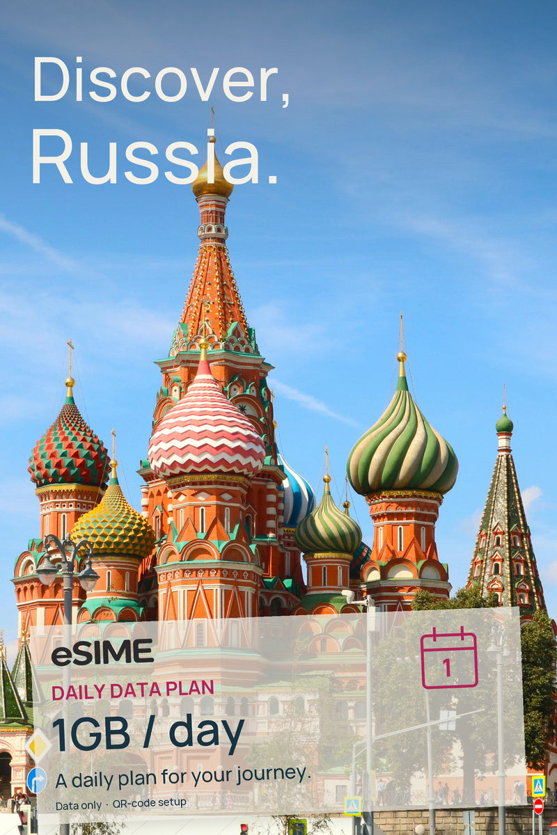 eSIM 1GB Data per Day in Russia