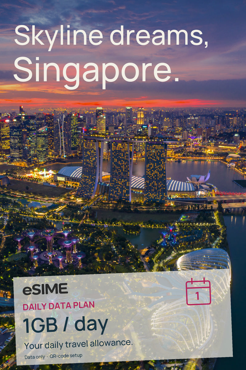 eSIM 1GB Data per Day in Singapore