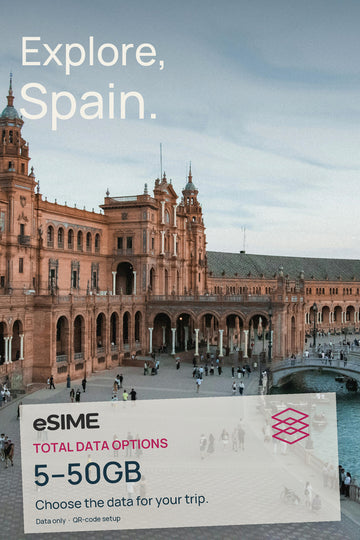 5GB/10GB/20GB/30GB/50GB Data eSIM in Spain