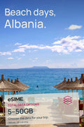 5GB/10GB/20GB/30GB/50GB Data eSIM in Albania