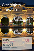 5GB/10GB/20GB/30GB/50GB Data eSIM in Taiwan