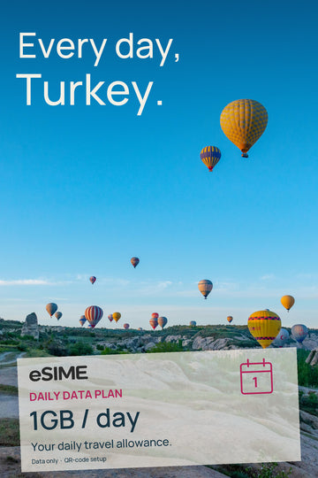 eSIM 1GB Data per Day in Turkey