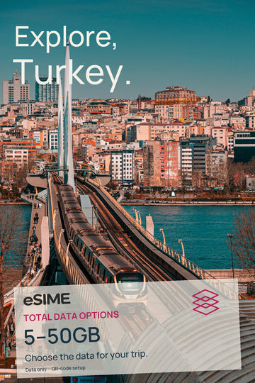 5GB/10GB/20GB/30GB/50GB Data eSIM in Turkey