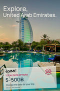 5GB/10GB/20GB/30GB/50GB Data eSIM in United Arab Emirates