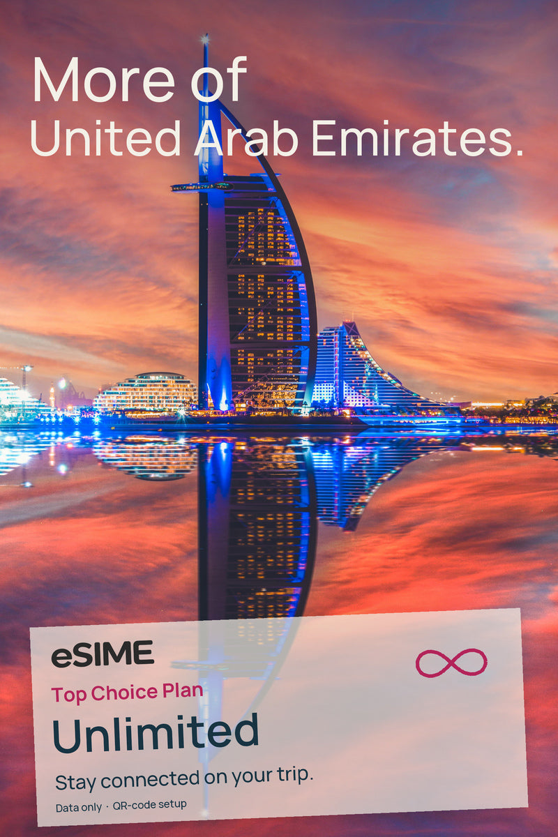eSIM Unlimited Data in United Arab Emirates