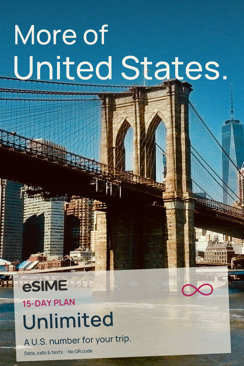 15-Day US eSIM Unlimited Data Local Calls & Texts