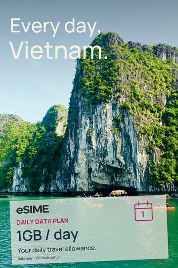 eSIM 1GB Data per Day in Vietnam