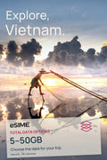 5GB/10GB/20GB/30GB/50GB Data eSIM in Vietnam